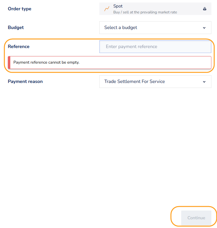 Why do I have to provide a payment reference?