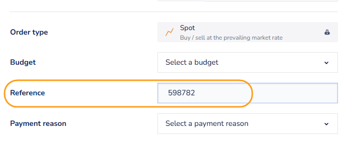 Why do I have to provide a payment reference?