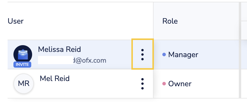 image of Click on the three dots next to the pending user
