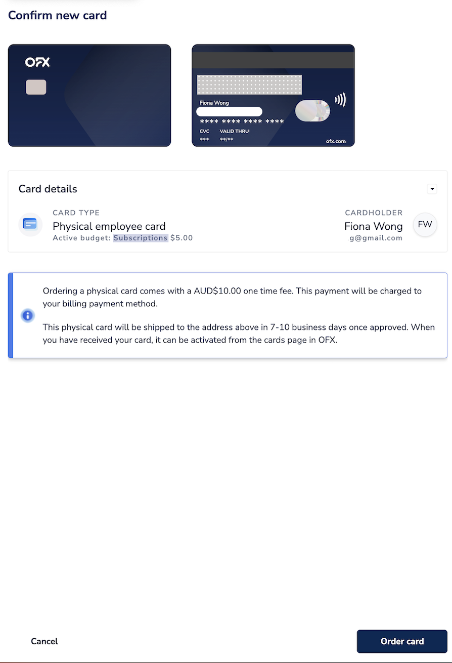 How do I create a new physical employee card?